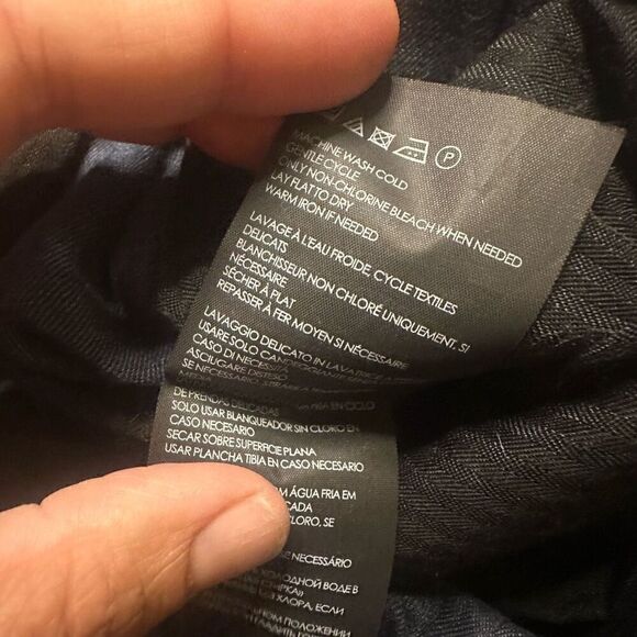 Club Monaco linen blend joggers large navy - Picture 6 of 8